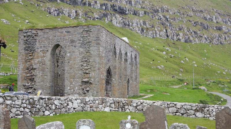 ruiny katedraly faerske ostrovy