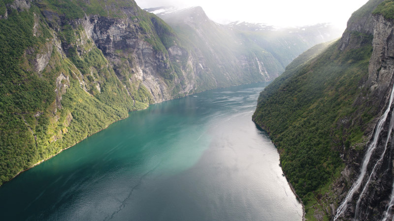 geirangerfjord z drona